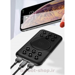 پاور بانک هوشمند یوسمز  مدل PB26 با قابلیت شارژ بی‌سیم Qi