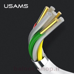کابل شارژ و داده یوسمز مدل U23 نوع Micro تهیه شده با مواد با کیفیت و کارایی بالا در شارژ و انتقال اطلاعات