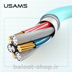 کابل شارژ و داده یوسمز مدل US-SJ246 نوع Type-C ساخته شده از مواد با کیفیت با کارایی بالا در شارژ و انتقال اطلاعات