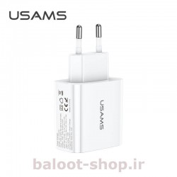 شارژر دیواری یوسمز مدل T15 با دو قابلیت فست شارژینگ PD و QC 3.0 با کیفیت عالی ساخت و حداکثر کارایی در شارژ