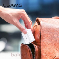شارژر دیواری یوسمز مدل T22 دارای یک خروجی USB با قابلیت QC 3.0 فست شارژینگ مناسب شارژ کردن گوشی با سرعت بالا در سفرها
