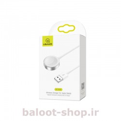 شارژر بی‌سیم رومیزی یوسمز مدل us-cc063 با خروجی 2 وات مناسب شارژ اپل واچ S1 تا S4 با بسته بندی مناسب