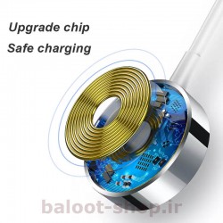 شارژر بی‌سیم رومیزی یوسمز مدل us-cc063 با خروجی 2 وات مناسب شارژ اپل واچ S1 تا S4 و دارای مدارهای محافظتی در هنگام شارژ